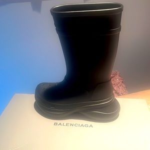 Balenciaga croc boots